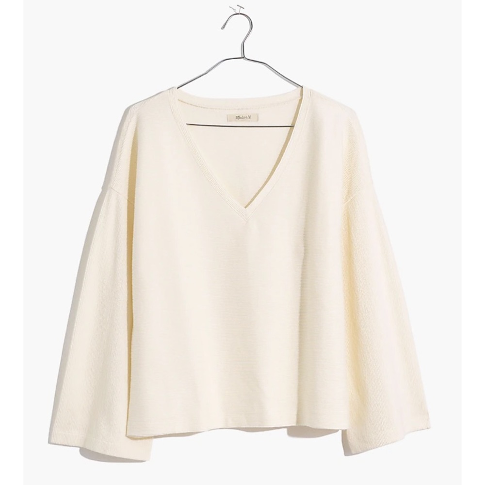 Madewell Cream Long Sleeve Tee